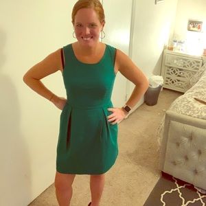 J Crew 6 Green Party Dress